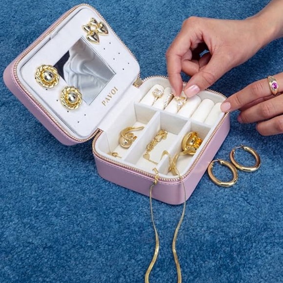 Pink Pavoi Jewelry Travel Case - Picture 3 of 6
